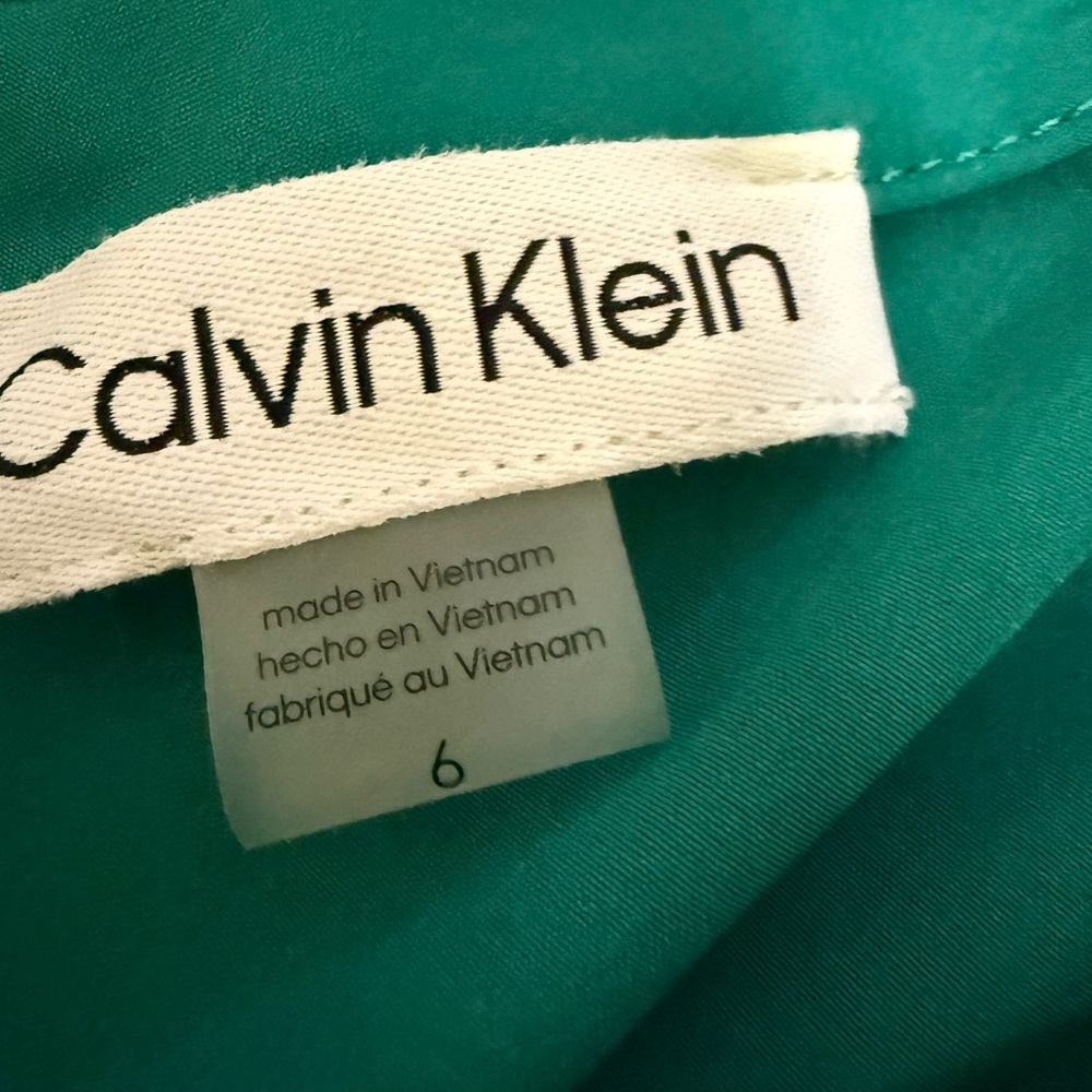 Calvin Klein Teal Dress - Picture 3 of 3